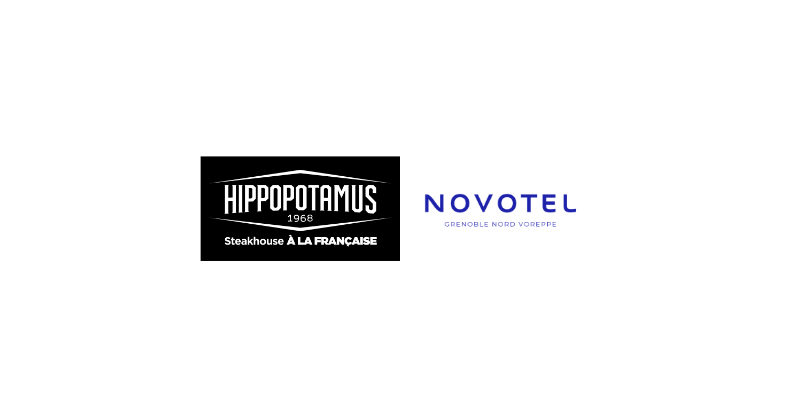 Logo adherent hippopotamus novotel